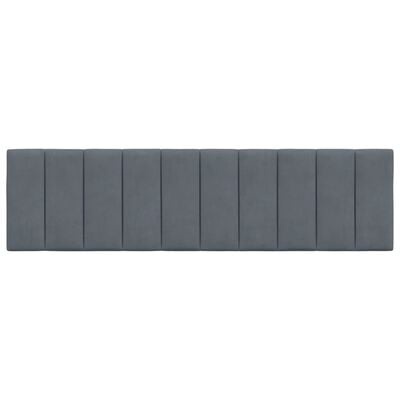 Coussin de tête de lit velours 180 cm - Gris foncé - Jusqu'à -39%