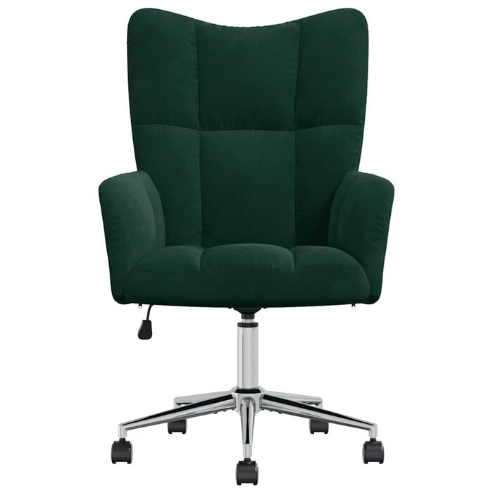 Fauteuil relax en velours vert foncé réglable - Jusqu'à 41% de remise