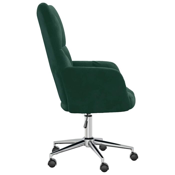Fauteuil relax en velours vert foncé réglable - Jusqu'à 41% de remise