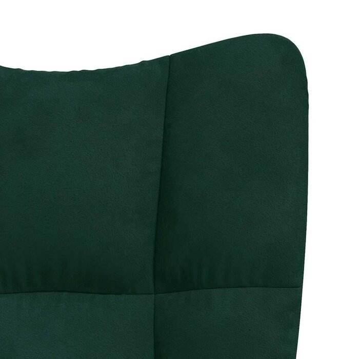 Fauteuil relax en velours vert foncé réglable - Jusqu'à 41% de remise