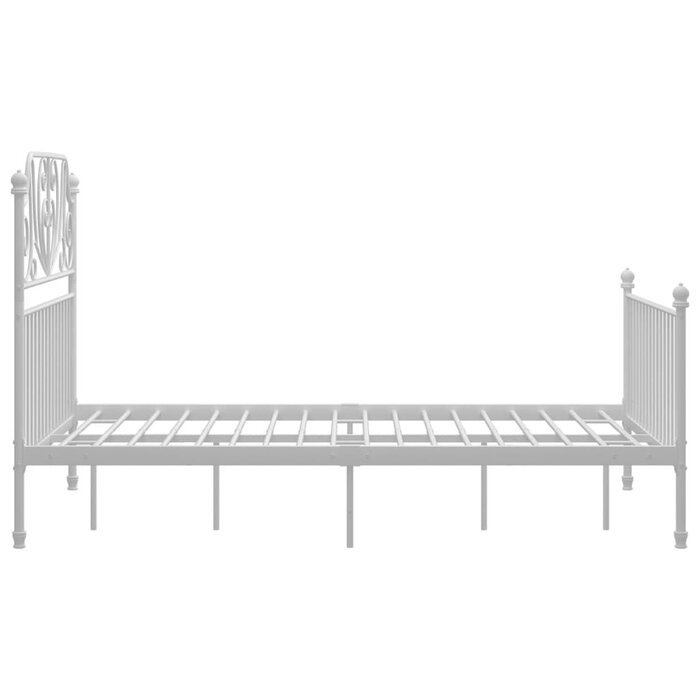 Cadre de lit métal blanc 120x200 cm - Jusqu'à 41% de remise