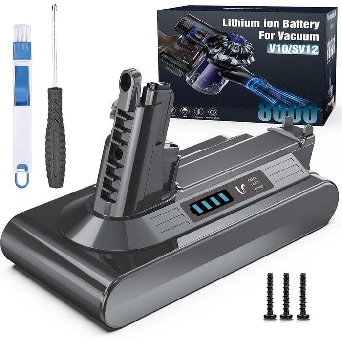 Batterie 8000 mAh pour aspirateur sans fil - Jusqu'à 40% de remise