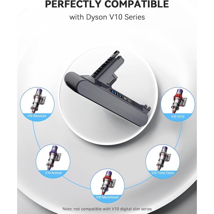Batterie 8000 mAh pour aspirateur sans fil - Jusqu'à 40% de remise