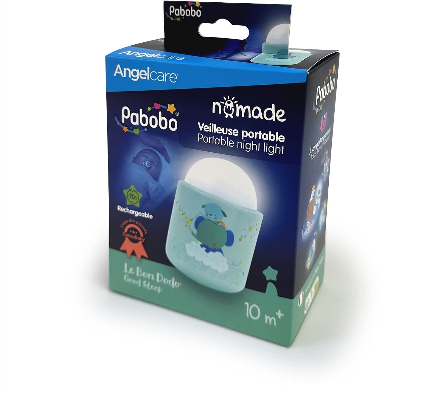 Veilleuse portable pour enfant bleue - Jusqu'à 34% de remise