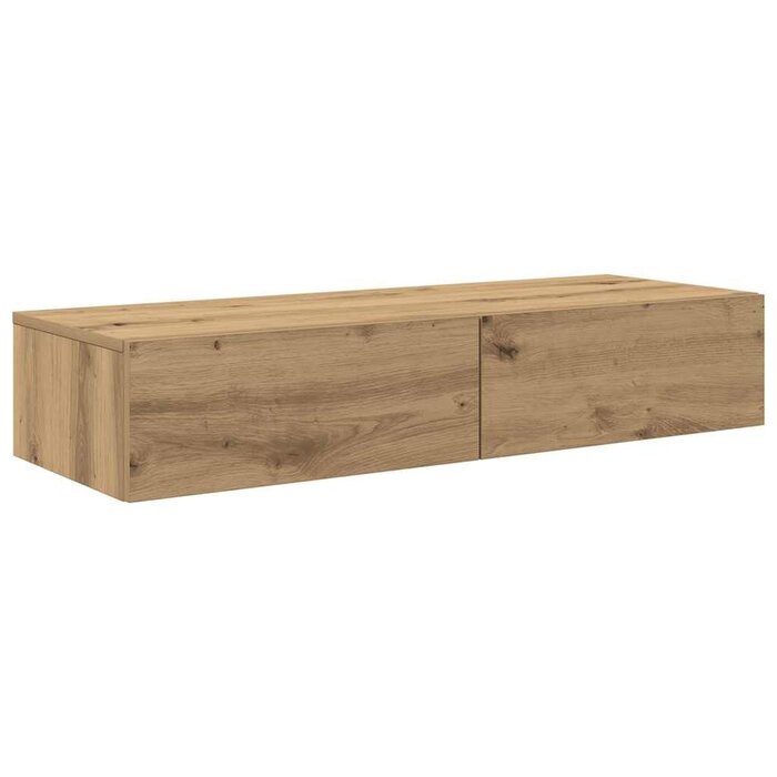 Étagère murale avec tiroirs aspect chêne - Jusqu'à -40%