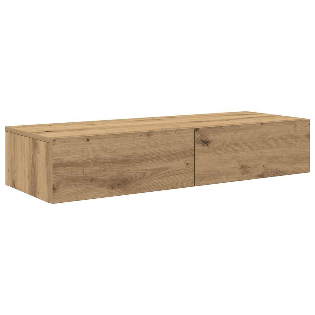 Étagère murale avec tiroirs aspect chêne - Jusqu'à -40%