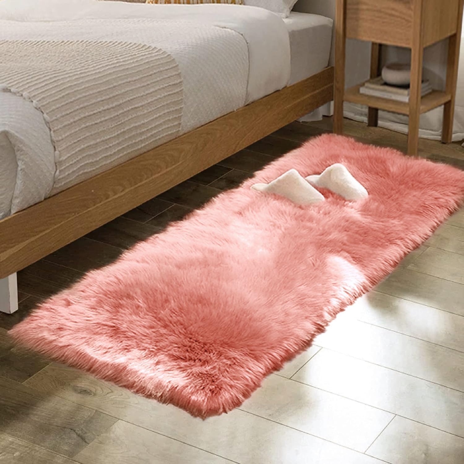 Tapis Shaggy Rose 60x180 cm - Doux et lavable - Jusqu'à 39% de remise