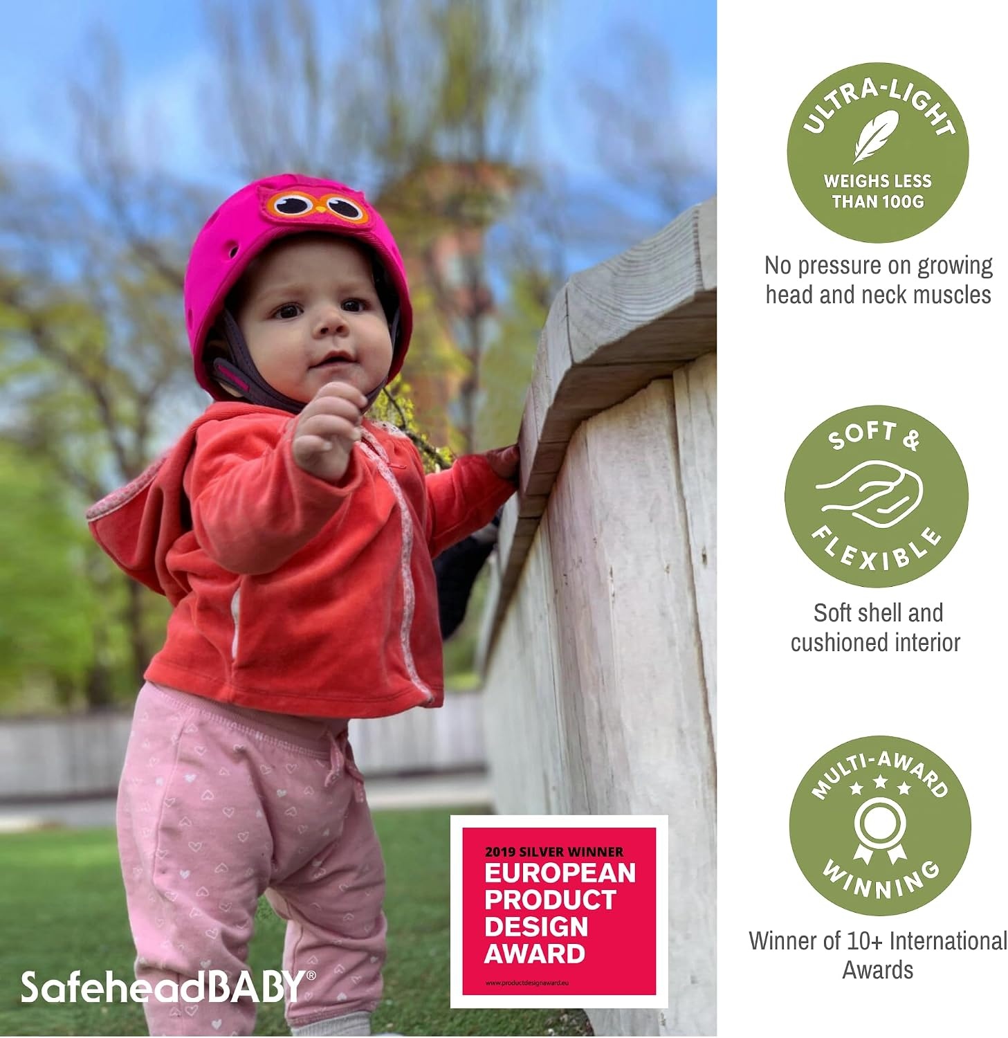 Casque de protection bébé pour marche - Ajustable - Jusqu'à 39% de remise