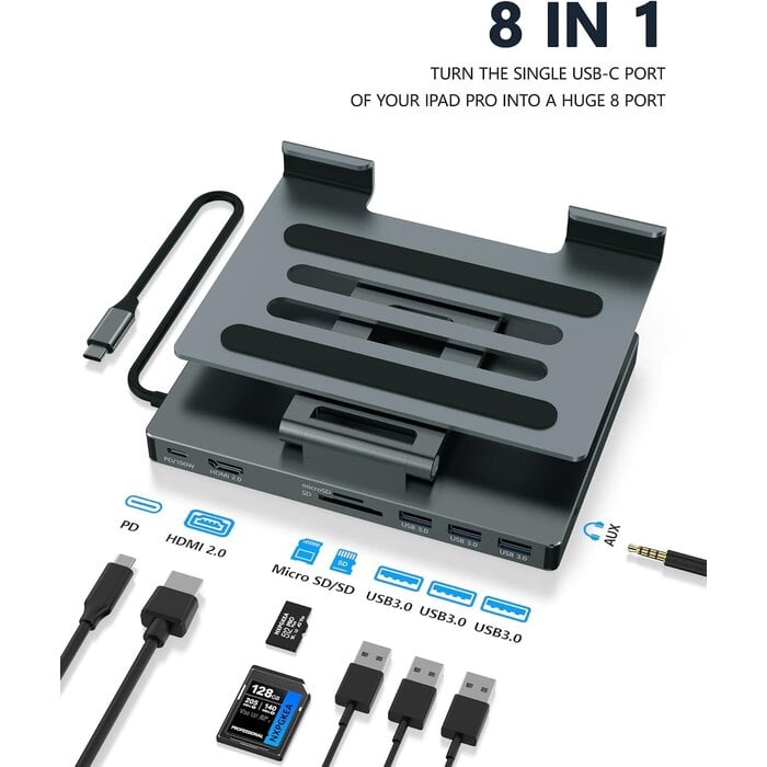 Station d'accueil USB-C 8-en-1 pour iPad et tablettes - Jusqu'à -39%