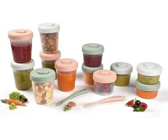 Béaba Set 12 pots de conservation bébé - Eucalyptus - Jusqu'à -42%