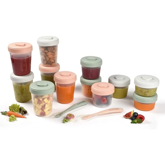 Set de 12 pots de conservation bébé Eucalyptus - Jusqu'à 37% de remise