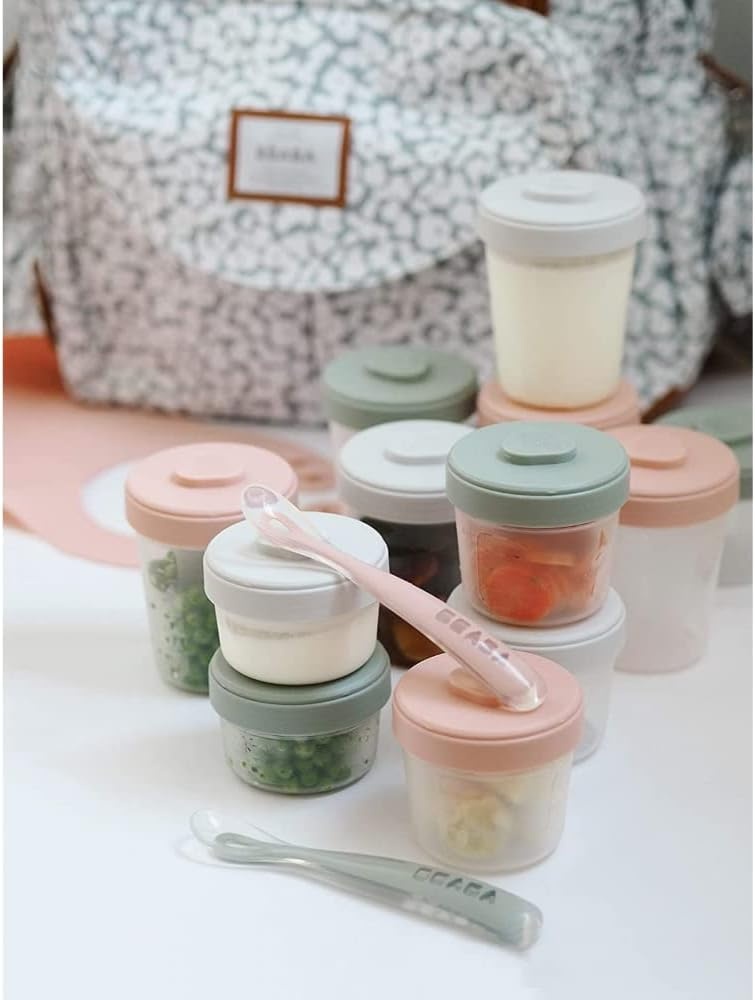 Set de 12 pots de conservation bébé Eucalyptus - Jusqu'à 37% de remise