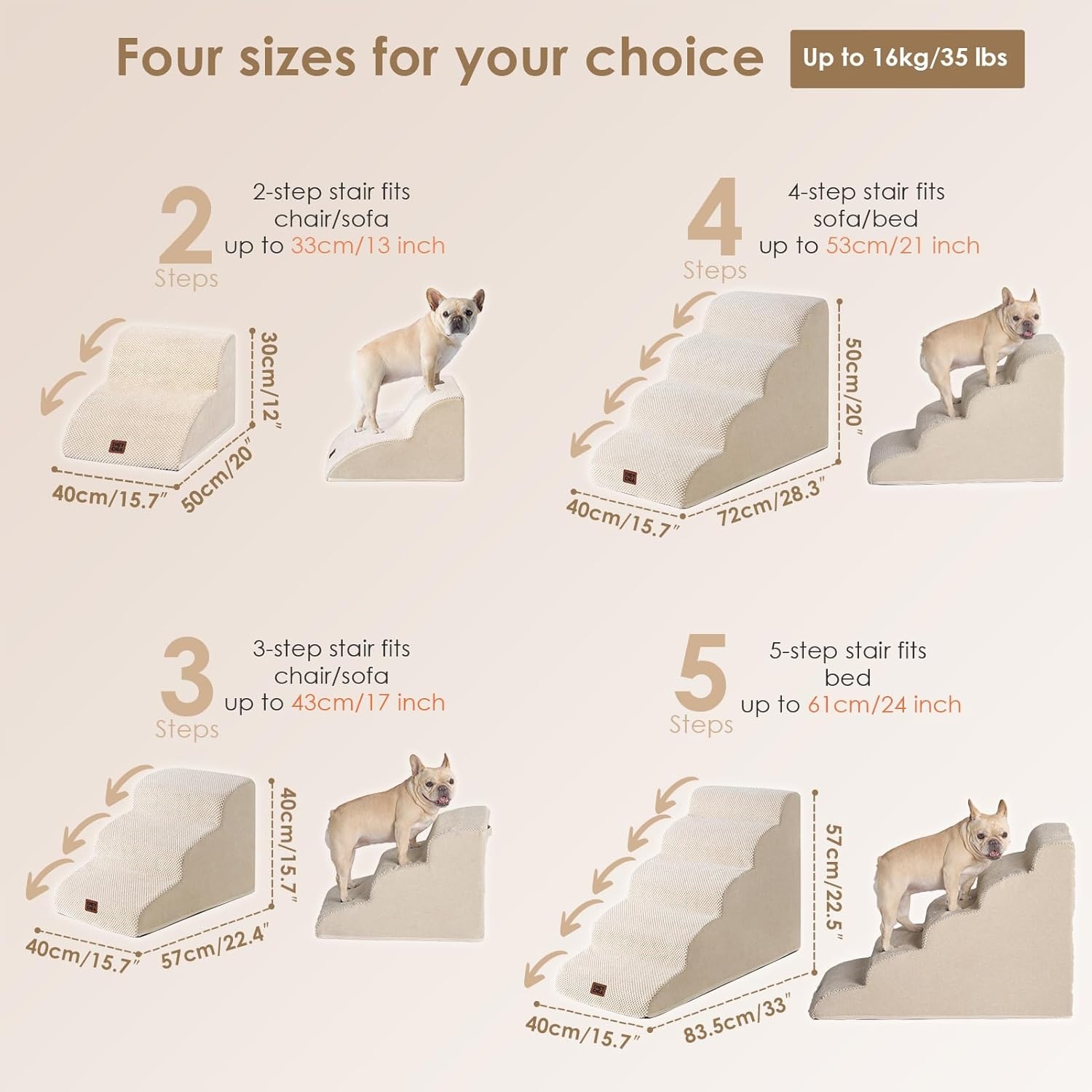 Escalier pour animal hybride 3 marches - Jusqu'à -41% sur le prix d'origine