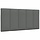 Coussin de tête de lit 100 cm gris foncé - Jusqu'à -60%