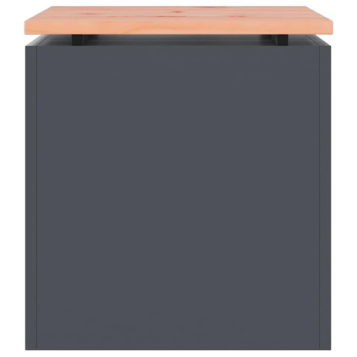 Banc de jardin en bois et acier anthracite - Jusqu'à 40% de réduction