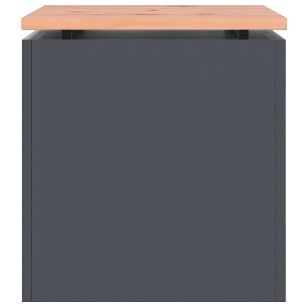 Banc de jardin en bois et acier anthracite - Jusqu'à 40% de réduction