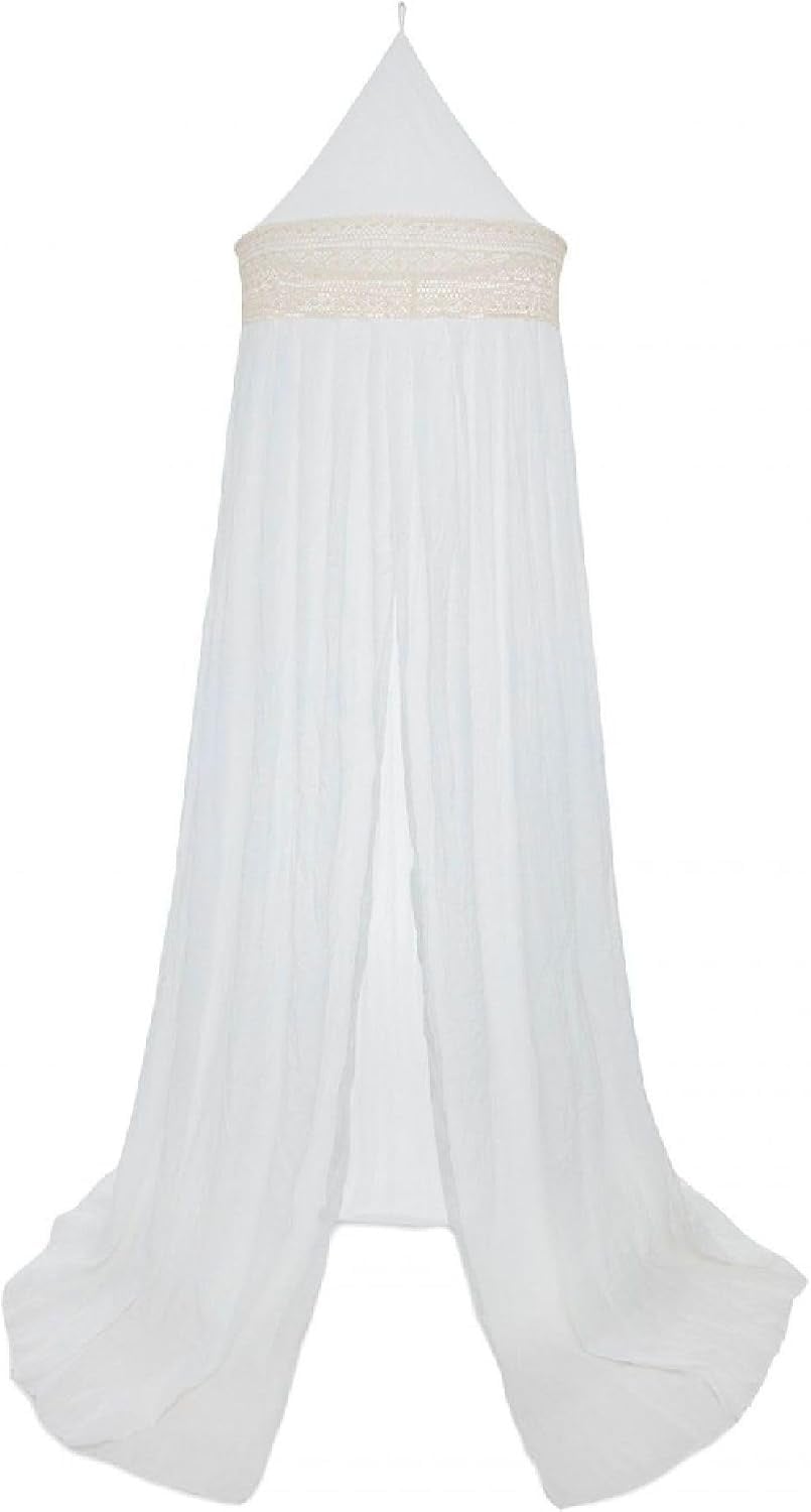 Ciel de lit bébé Vintage Boho Ivoire 245 cm - Jusqu'à 35% de réduction