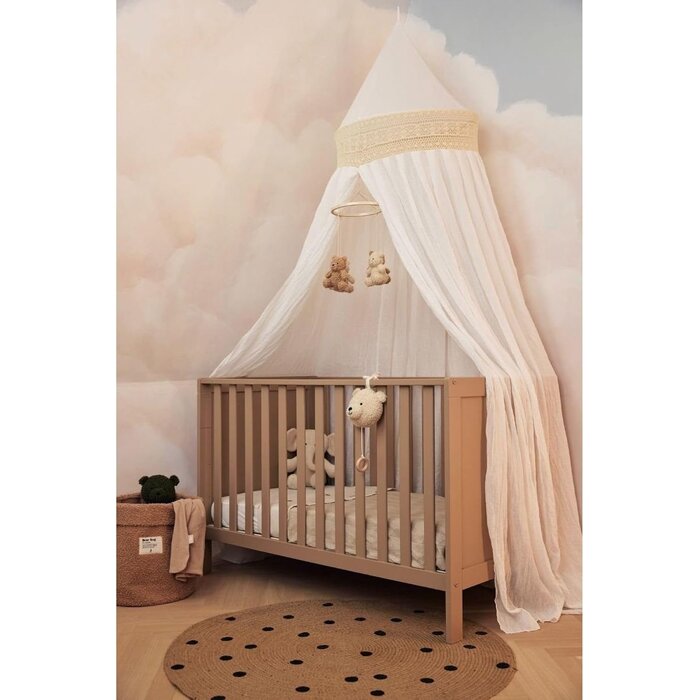 Ciel de lit bébé Vintage Boho Ivoire 245 cm - Jusqu'à 35% de réduction
