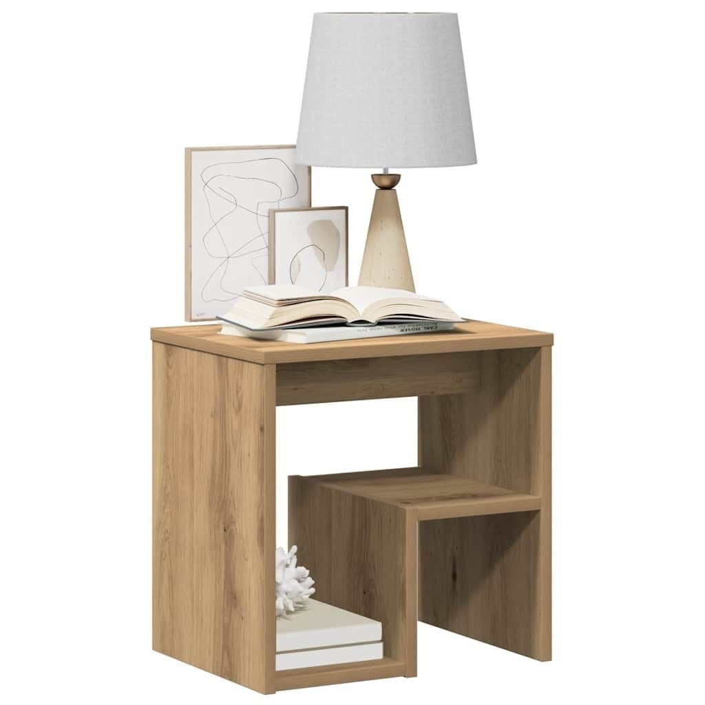 Table de chevet aspect chêne artisanal - Jusqu'à 37% de remise