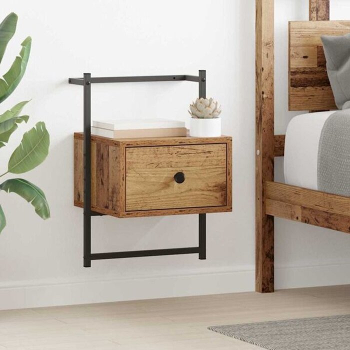 Table de chevet bois et métal - Jusqu'à 37% de remise