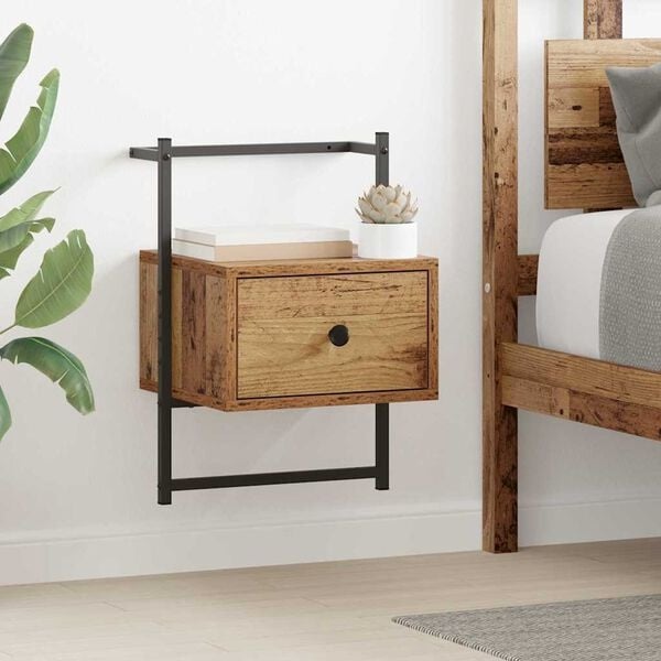 Table de chevet bois et métal - Jusqu'à 37% de remise