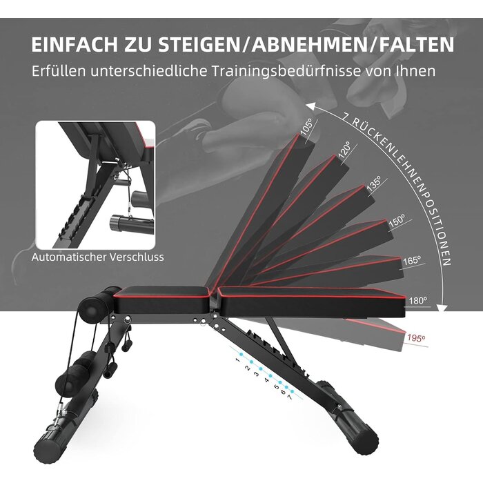 Banc de musculation pliable réglable - Jusqu'à 41% de réduction