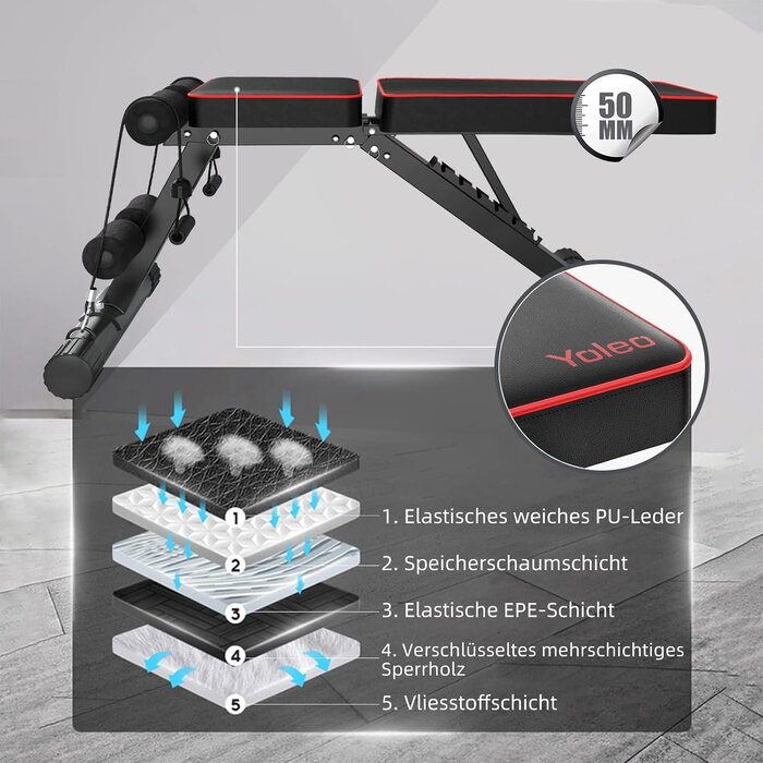 Banc de musculation pliable réglable - Jusqu'à 41% de réduction