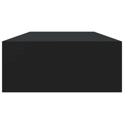 Étagère murale avec tiroir 60x23,5 cm - Noir - Jusqu'à -39% de remise