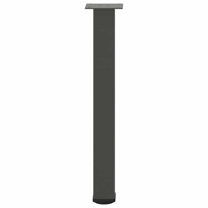4 Pieds de table basse réglables en acier anthracite - Jusqu'à -41%