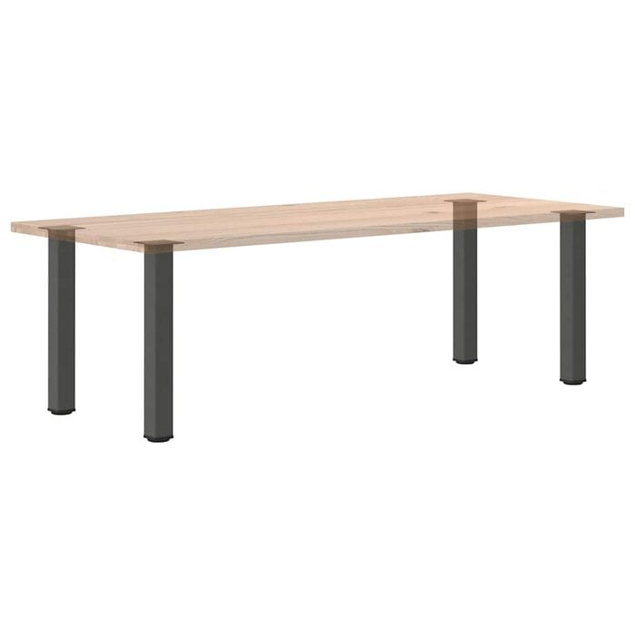 4 Pieds de table basse réglables en acier anthracite - Jusqu'à -41%