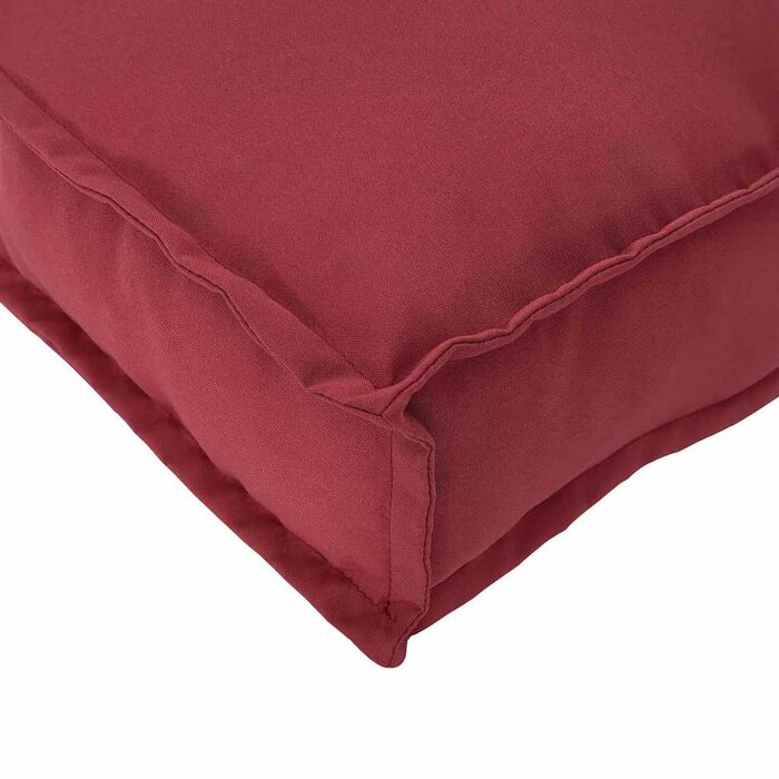Vidaxl Coussin de palette 70x70 cm Rouge Vin - Jusqu'à -64%