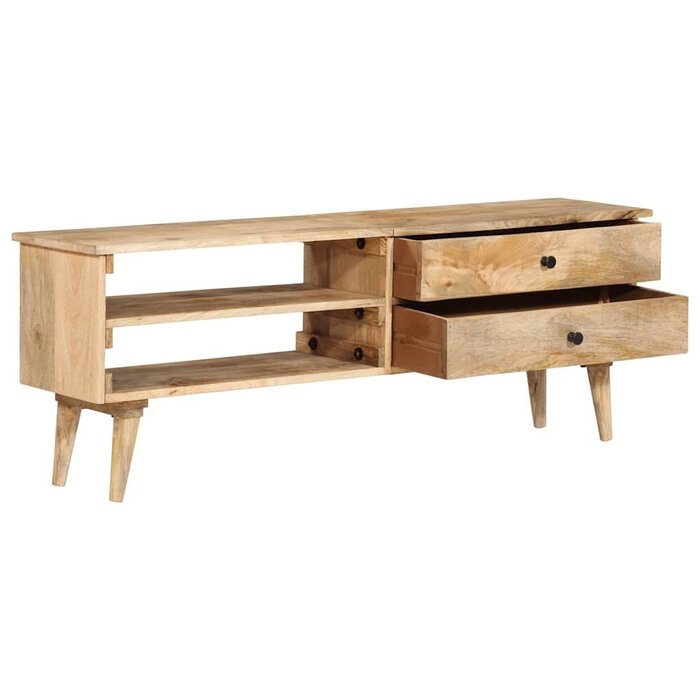 Meuble TV en bois de manguier massif 140cm - Jusqu'à -41%