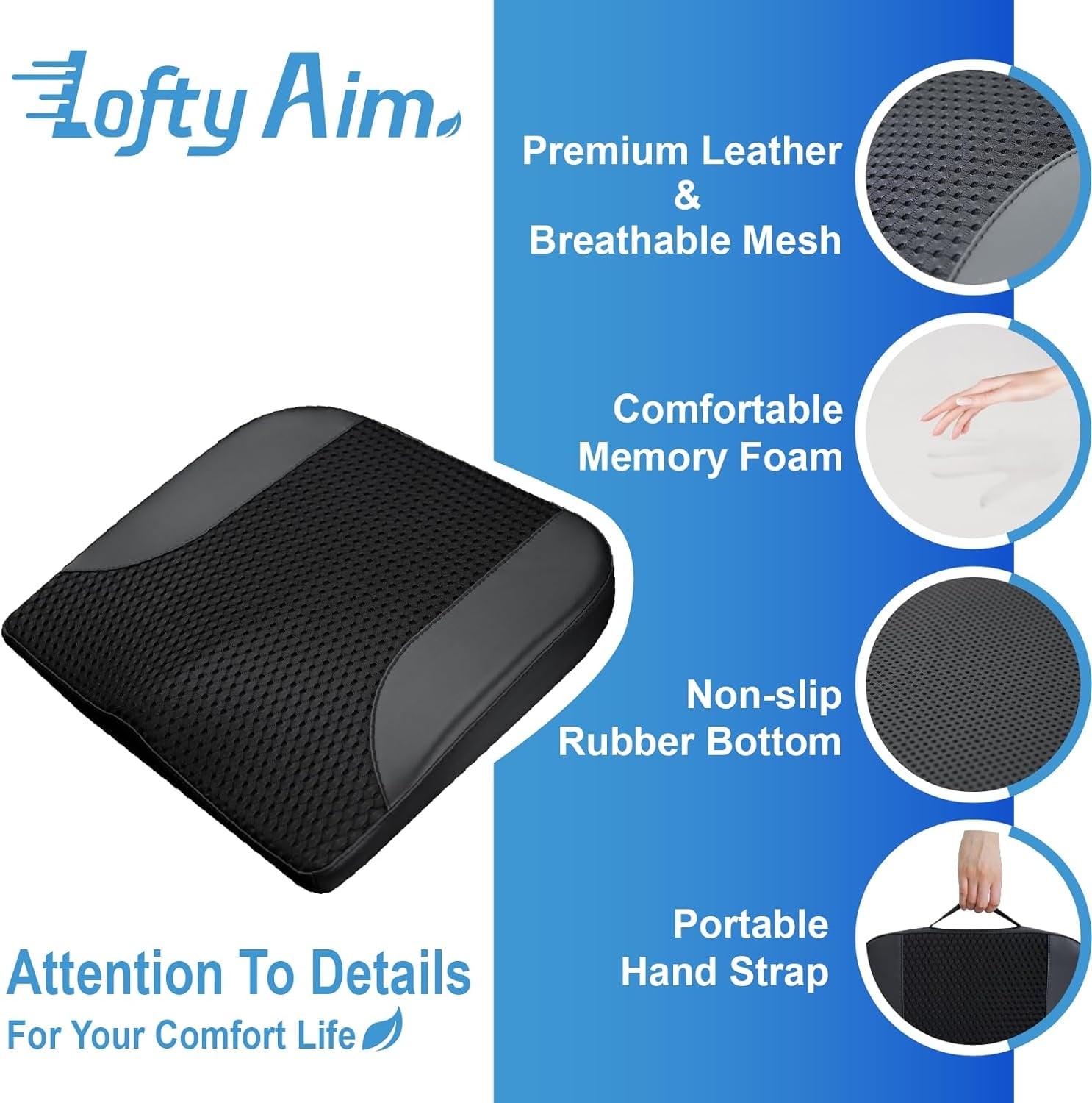 Coussin de siège ergonomique à mémoire de forme - Jusqu'à -39%