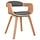 Chaise de salle à manger bois courbé et tissu gris - Jusqu'à 41% de remise
