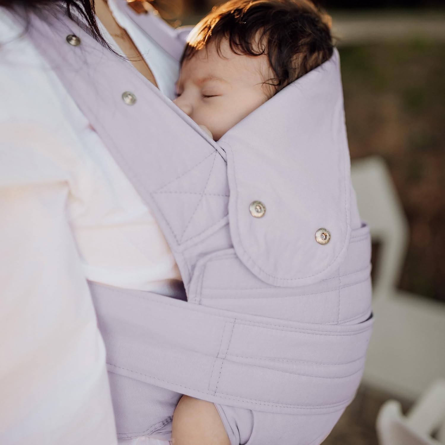 Porte-bébé physiologique réglable - Lilas - Jusqu'à 36% de remise