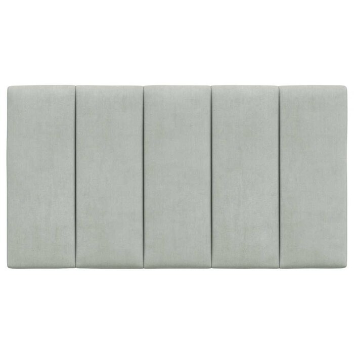 Vidaxl Coussin de tête de lit 90 cm velours gris clair - Jusqu'à -57%