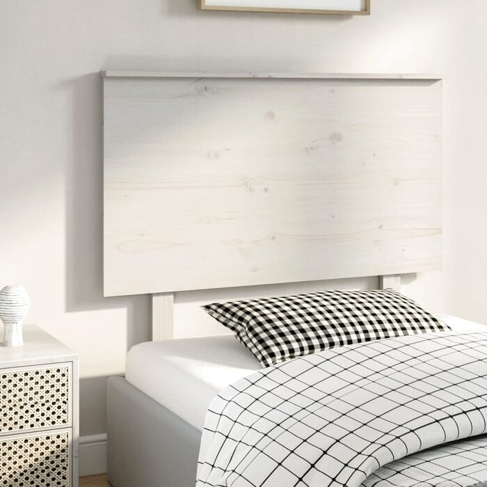Vidaxl Tête de lit en pin massif blanc - 94 cm - Jusqu'à -57%