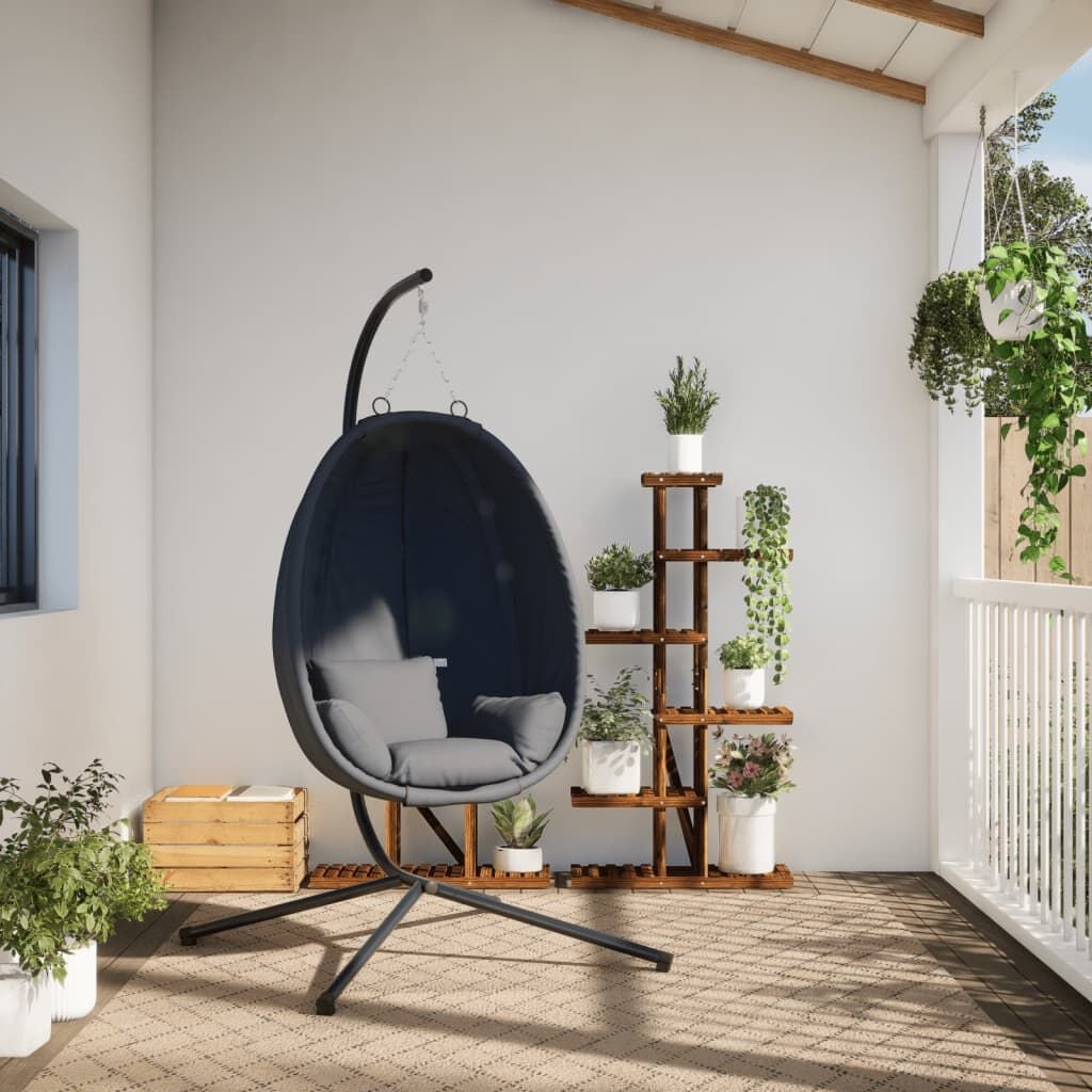 Fauteuil Suspendu Anthracite avec Support - Jusqu'à 41% de remise