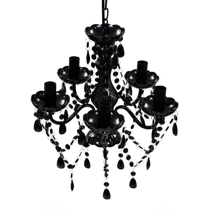 Lustre en cristal noir 38x45 cm - Élégance classique - Jusqu'à 40% de remise