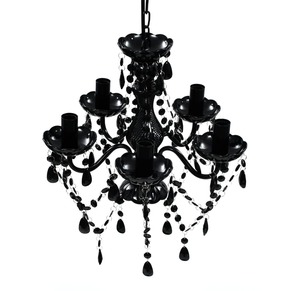 Lustre en cristal noir 38x45 cm - Élégance classique - Jusqu'à 40% de remise