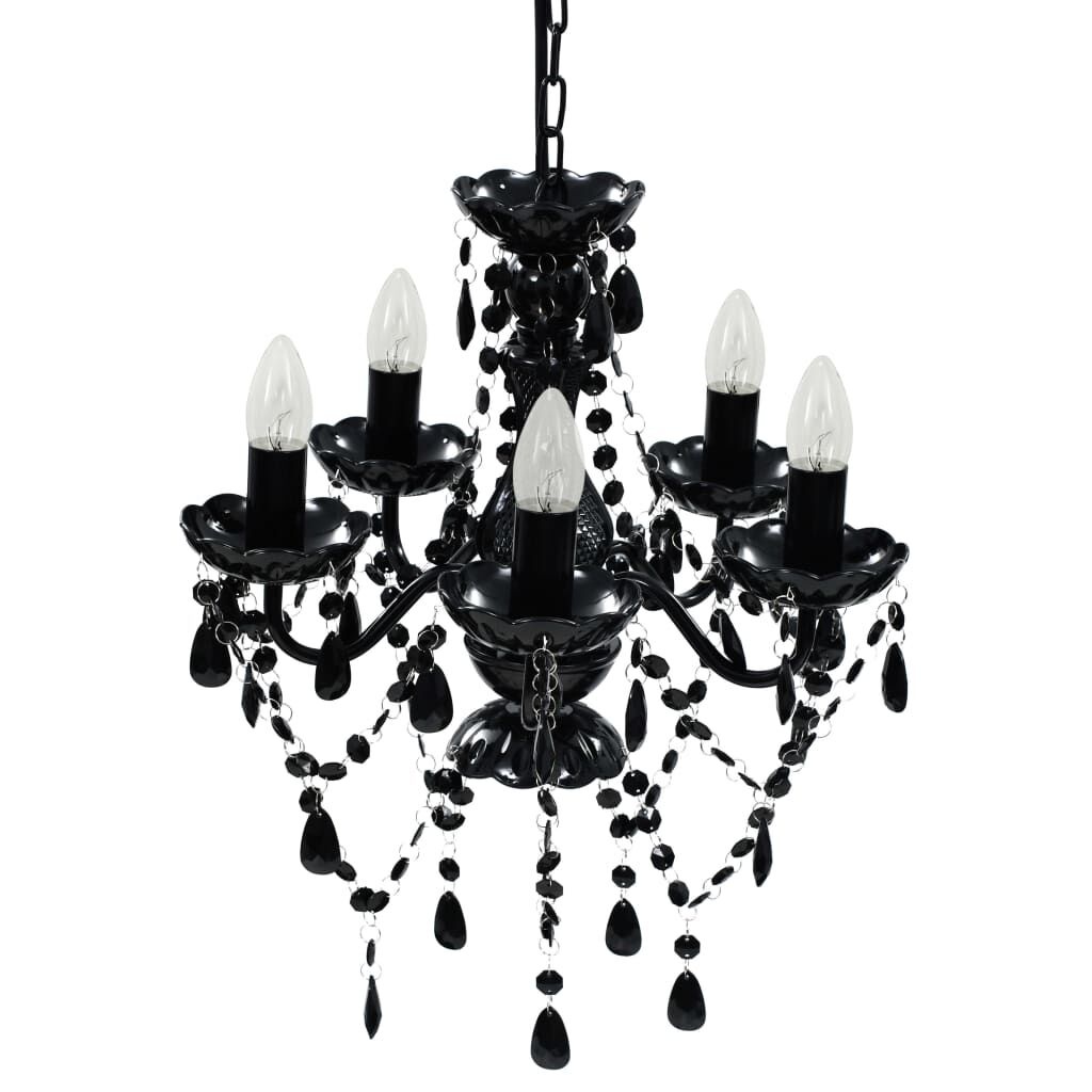Lustre en cristal noir 38x45 cm - Élégance classique - Jusqu'à 40% de remise