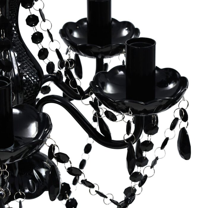 Lustre en cristal noir 38x45 cm - Élégance classique - Jusqu'à 40% de remise