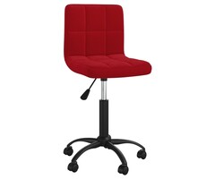 Vidaxl Chaise pivotante en velours rouge vin - Jusqu'à 68% de réduction
