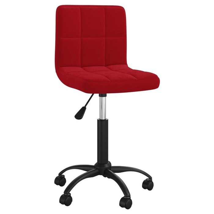 Vidaxl Chaise pivotante en velours rouge vin - Jusqu'à 68% de réduction