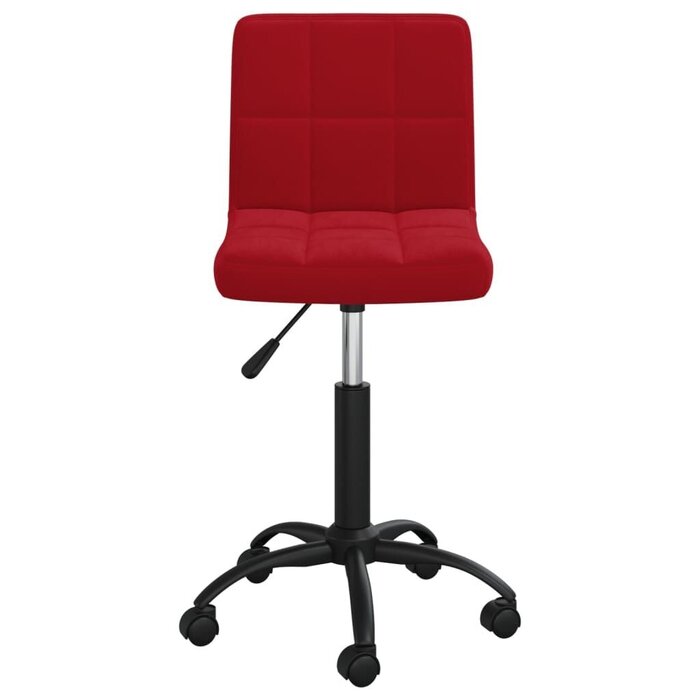 Vidaxl Chaise pivotante en velours rouge vin - Jusqu'à 68% de réduction