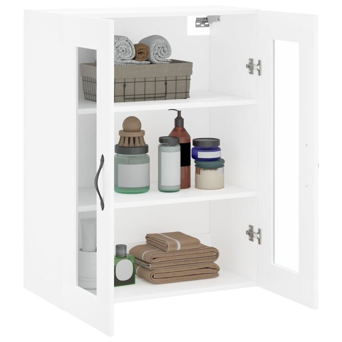 Vidaxl Armoire murale suspendue blanche - Jusqu'à 76% de remise