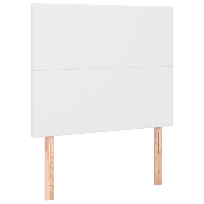 Lot de 2 têtes de lit 80 cm en similicuir blanc - Jusqu'à -39%