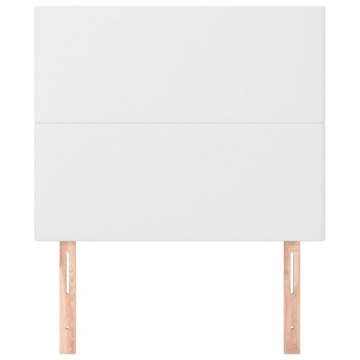 Lot de 2 têtes de lit 80 cm en similicuir blanc - Jusqu'à -39%