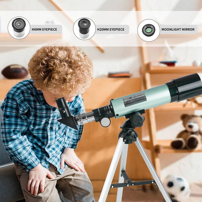 Télescope Réfracteur 360/50 mm pour débutants - Jusqu'à -35%