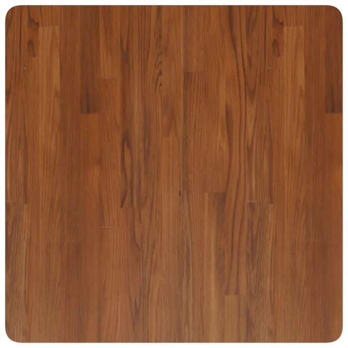 Plateau de table en chêne massif 70x70 cm - Marron foncé - Jusqu'à -40%